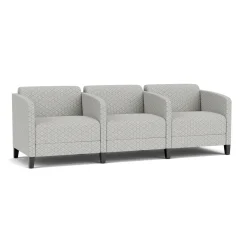 Social Three Seater with Center Arms in Premium Upholstery