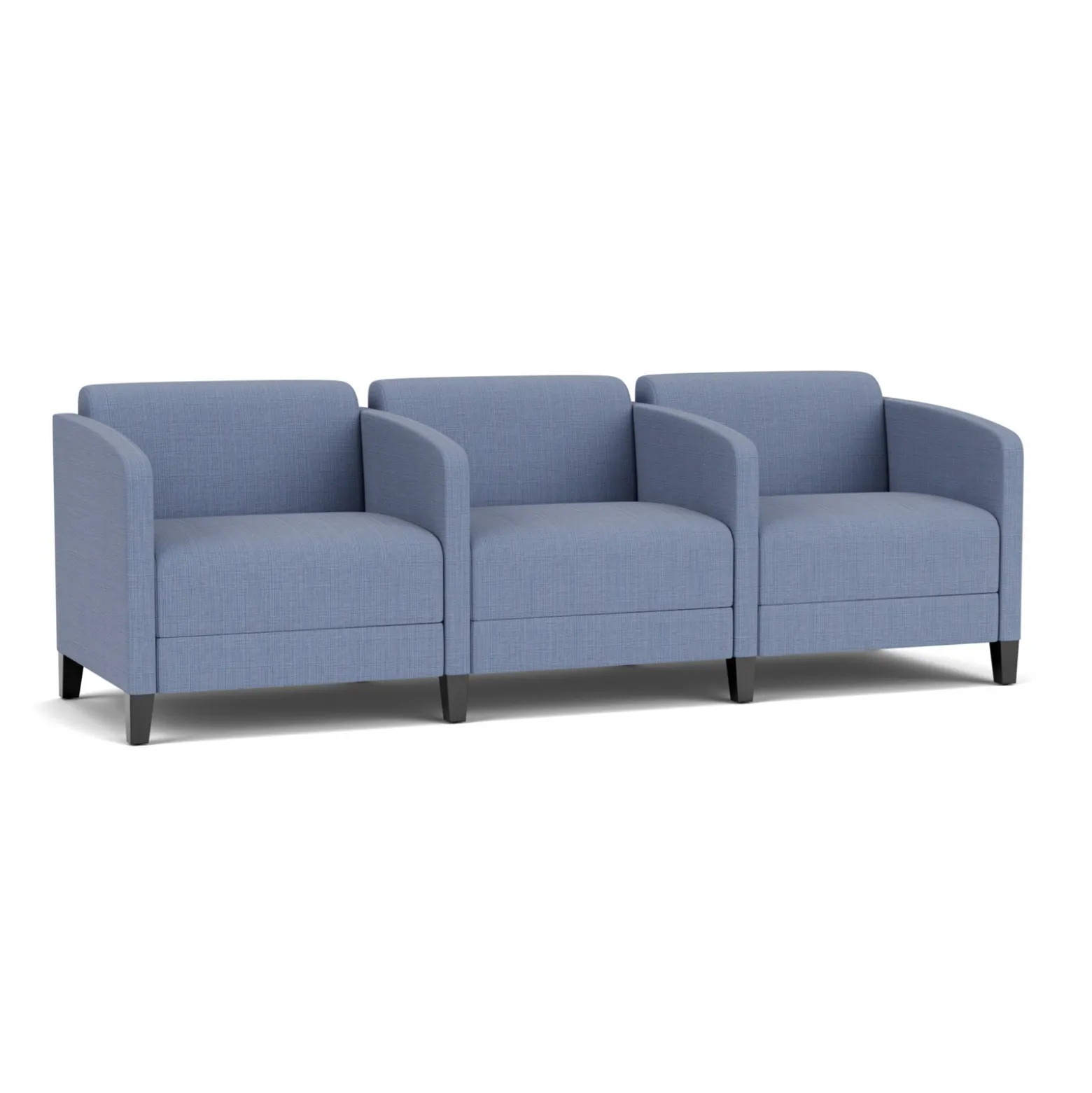 Social Three Seater with Center Arms in Premium Upholstery