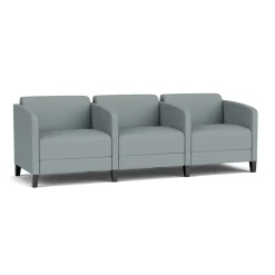 Social Three Seater with Center Arms in Standard Upholstery