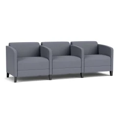 Social Three Seater with Center Arms in Standard Upholstery