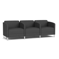 Social Three Seater with Center Arms in Standard Upholstery