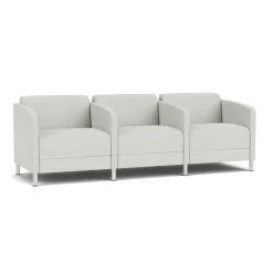 Social Three Seater with Center Arms in Standard Upholstery
