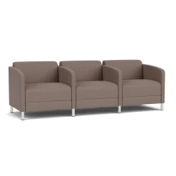 Social Three Seater with Center Arms in Standard Upholstery