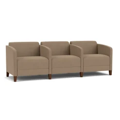 Social Three Seater with Center Arms in Standard Upholstery