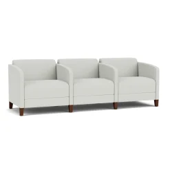 Social Three Seater with Center Arms in Standard Upholstery