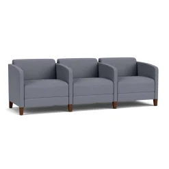 Social Three Seater with Center Arms in Standard Upholstery