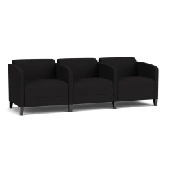 Social Three Seater with Center Arms in Standard Upholstery