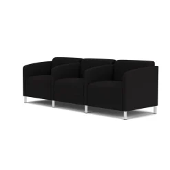 Social Three Seater with Center Arms in Standard Upholstery