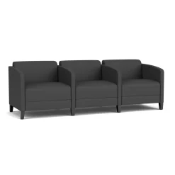 Social Three Seater with Center Arms in Standard Upholstery