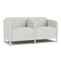 Social Two Seater with Center Arm in Standard Upholstery