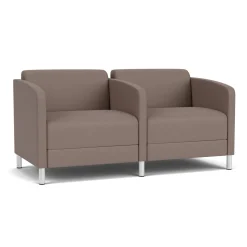 Social Two Seater with Center Arm in Standard Upholstery