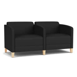 Social Two Seater with Center Arm in Standard Upholstery