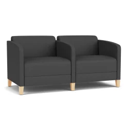 Social Two Seater with Center Arm in Standard Upholstery