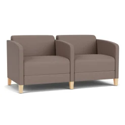 Social Two Seater with Center Arm in Standard Upholstery