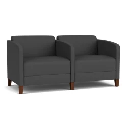 Social Two Seater with Center Arm in Standard Upholstery