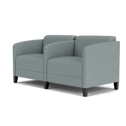 Social Two Seater with Center Arm in Standard Upholstery