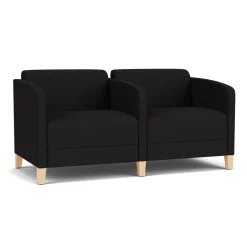 Social Two Seater with Center Arm in Standard Upholstery