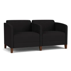 Social Two Seater with Center Arm in Standard Upholstery