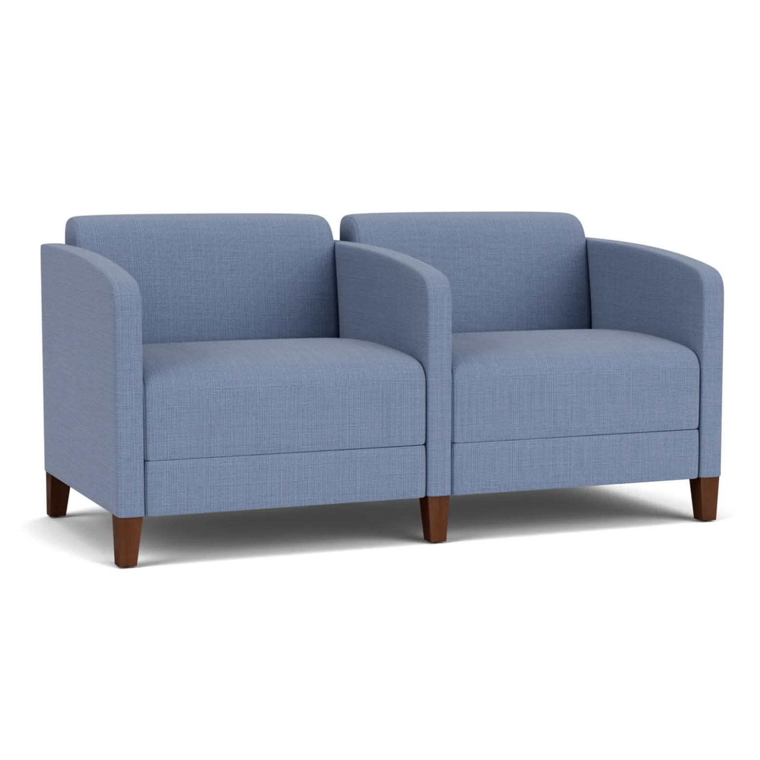 Social Two Seater with Center Arm in Premium Upholstery