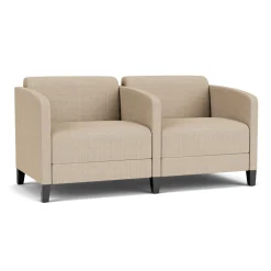 Social Two Seater with Center Arm in Premium Upholstery