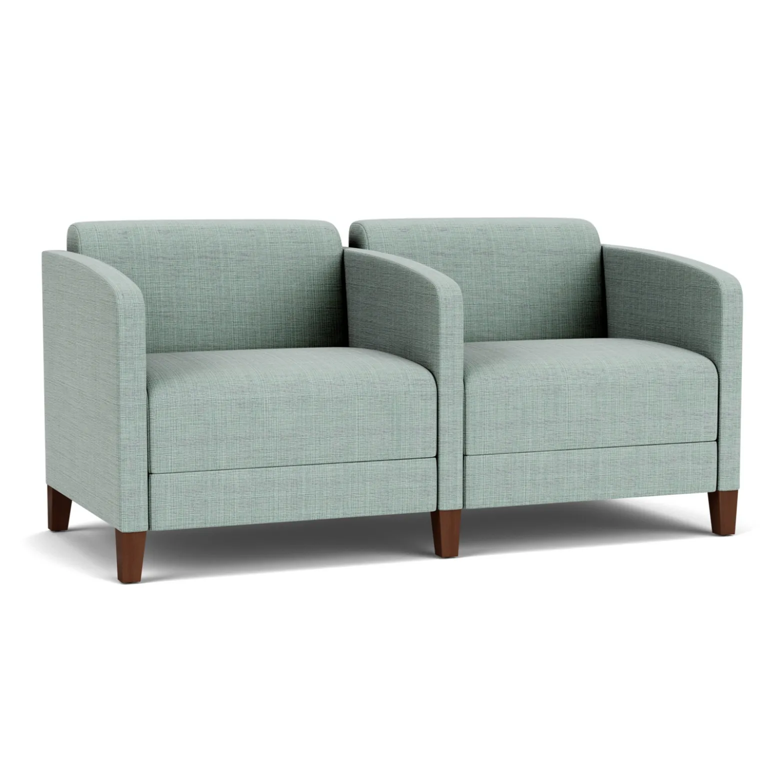 Social Two Seater with Center Arm in Premium Upholstery