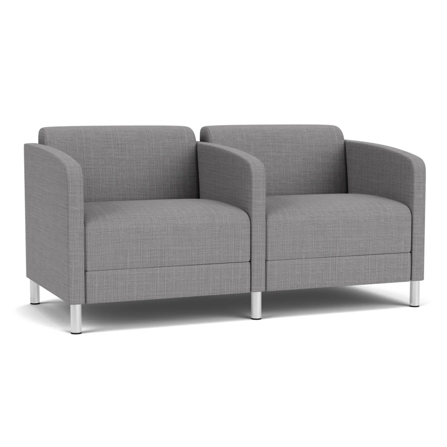Social Two Seater with Center Arm in Premium Upholstery