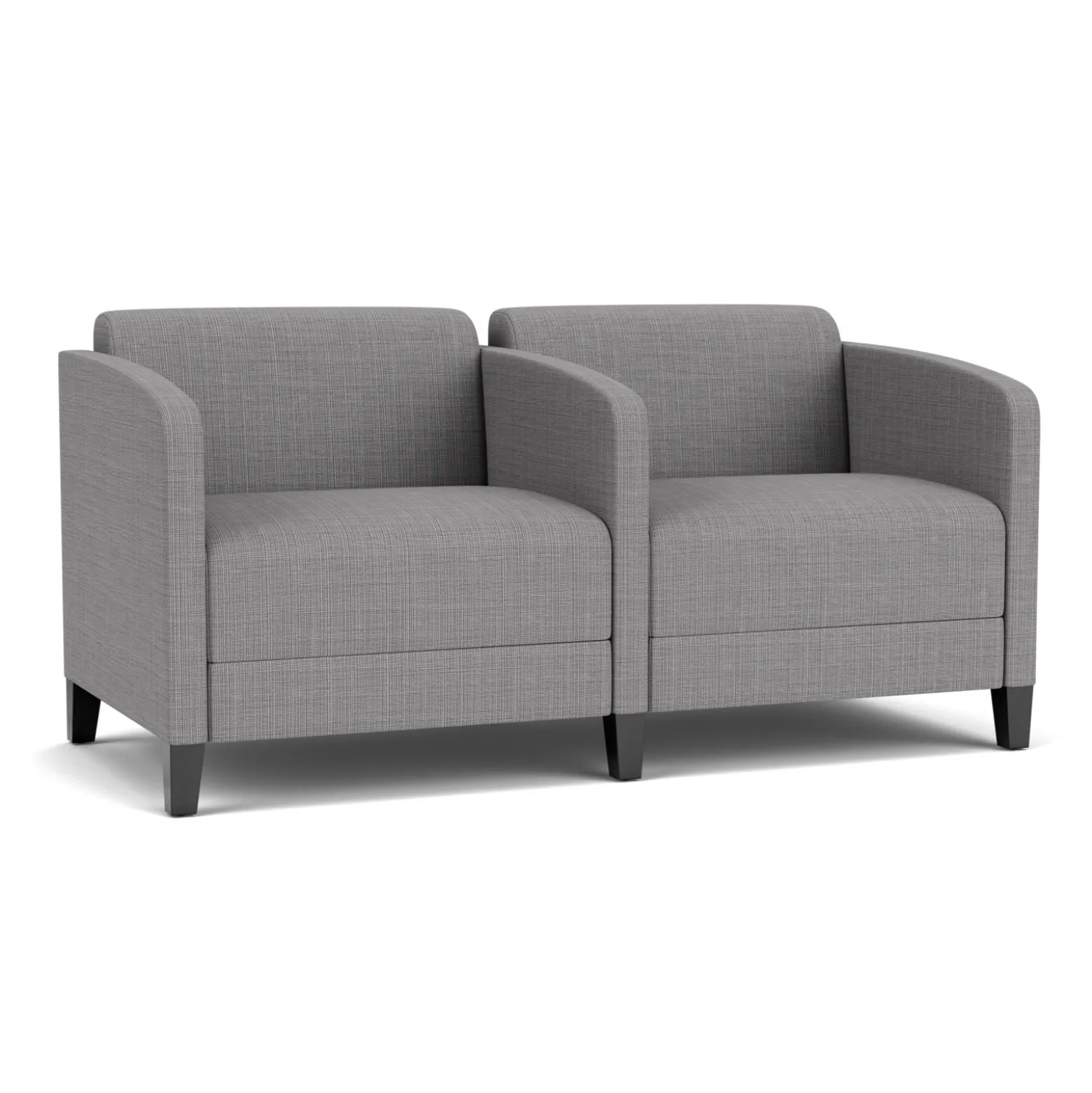 Social Two Seater with Center Arm in Premium Upholstery