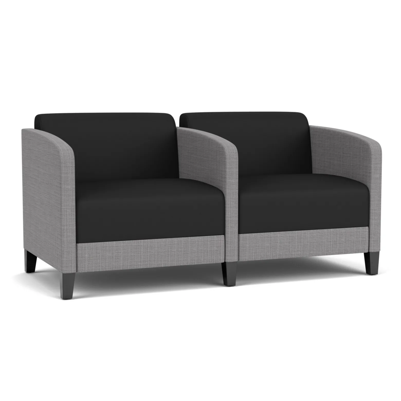 Social Two Seater with Center Arm in Premium Upholstery
