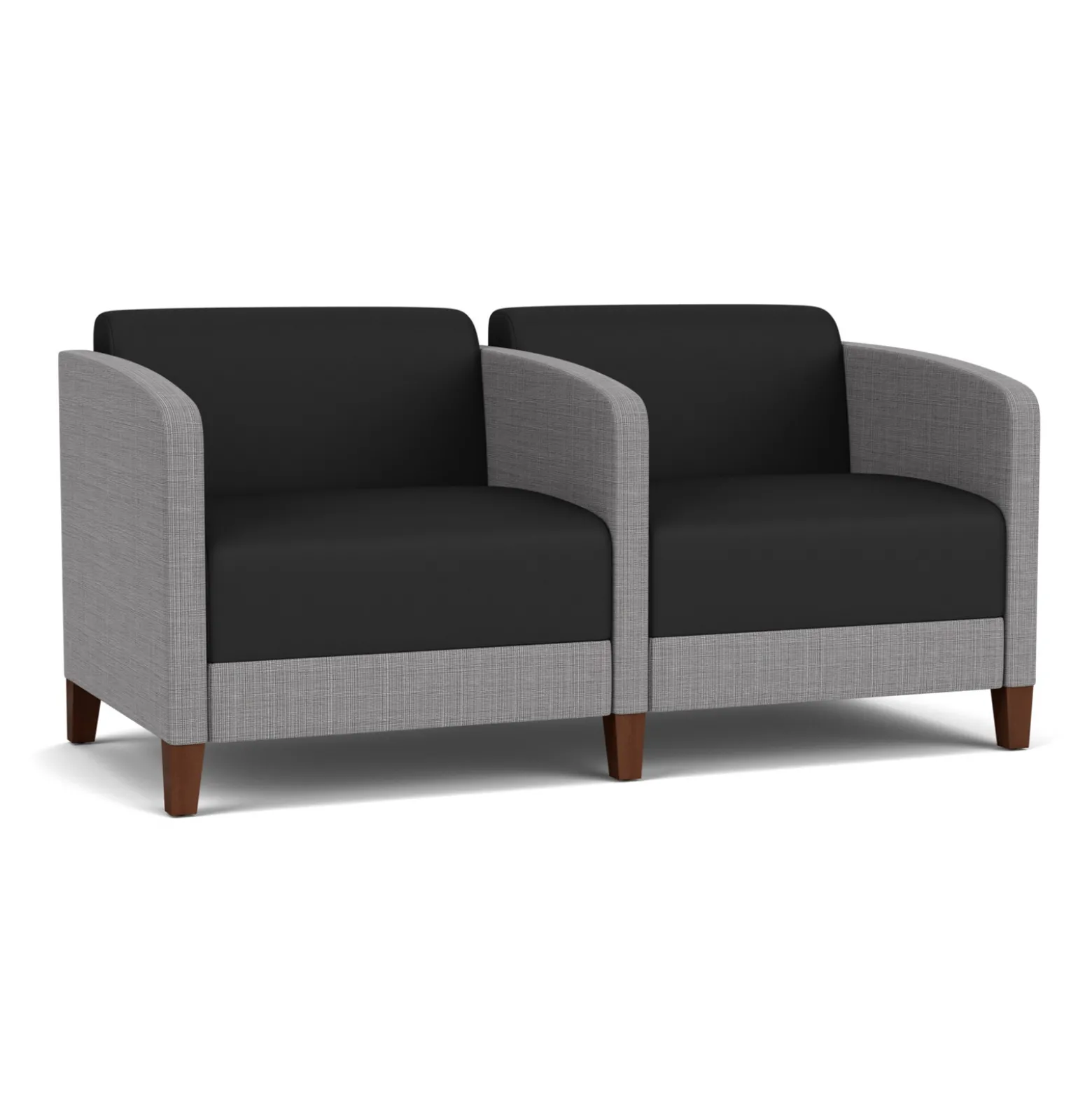 Social Two Seater with Center Arm in Premium Upholstery