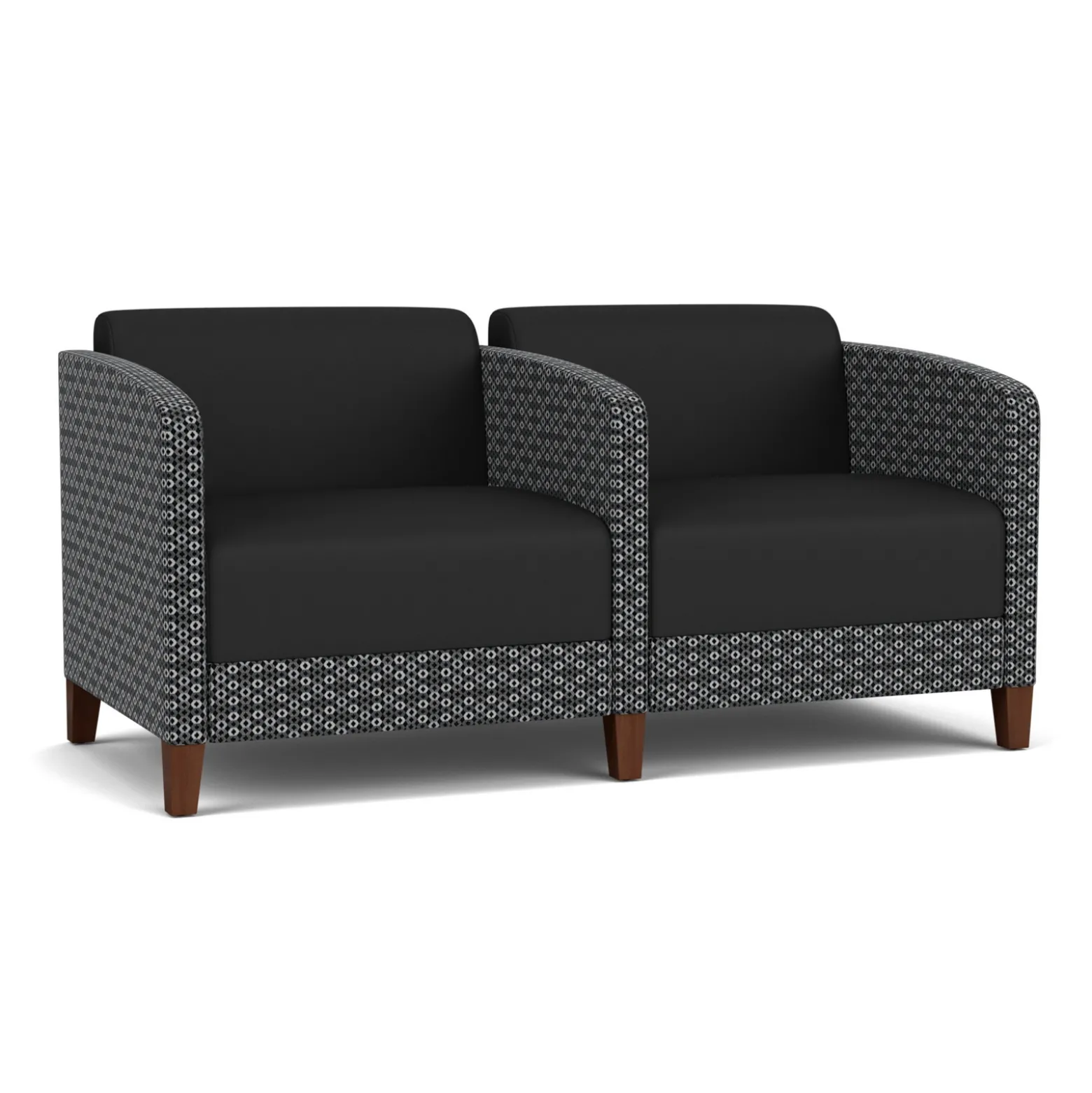 Social Two Seater with Center Arm in Premium Upholstery