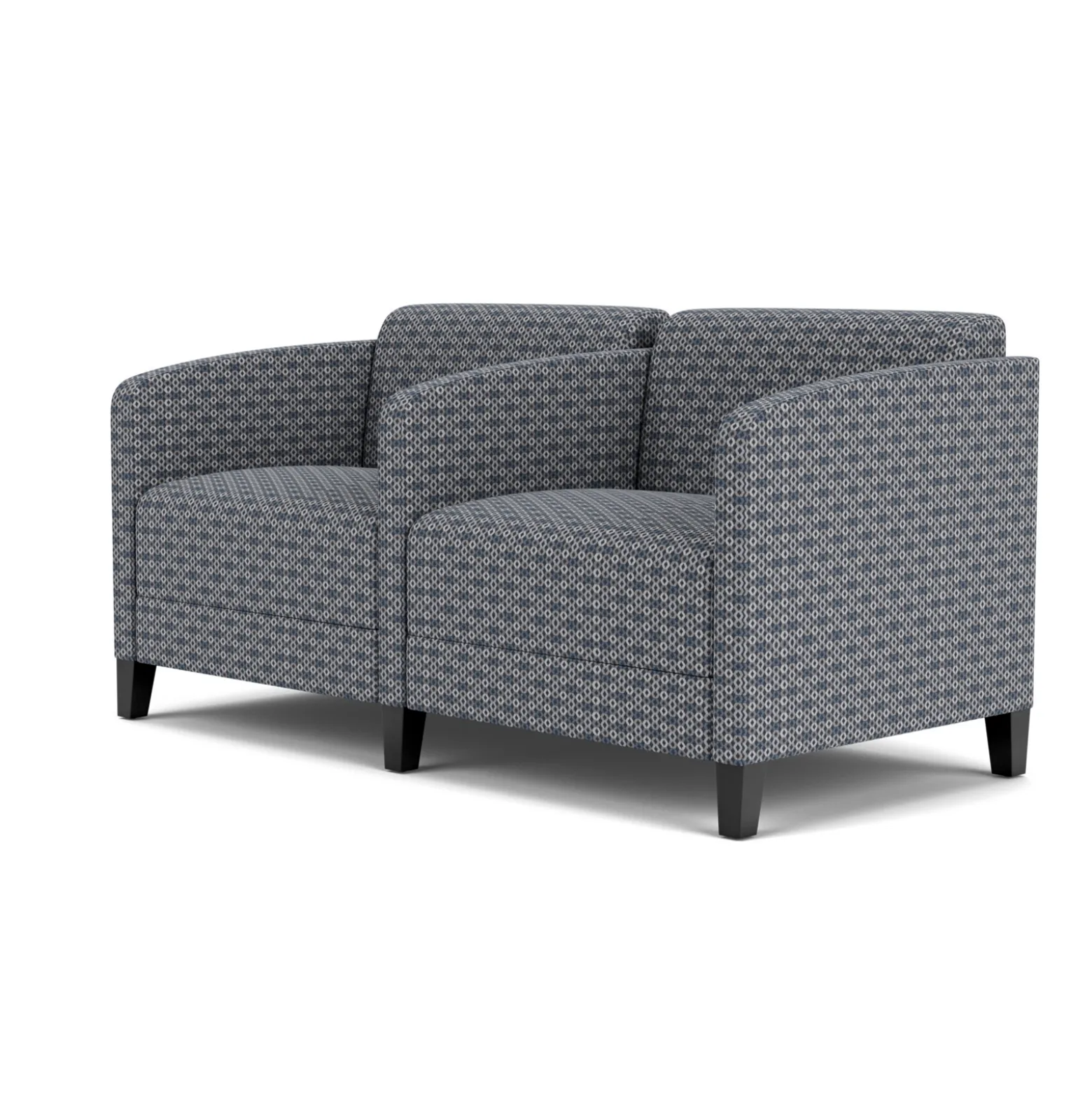 Social Two Seater with Center Arm in Premium Upholstery