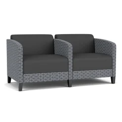 Social Two Seater with Center Arm in Premium Upholstery
