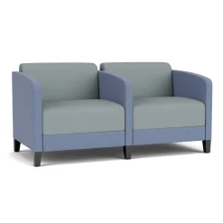 Social Two Seater with Center Arm in Premium Upholstery