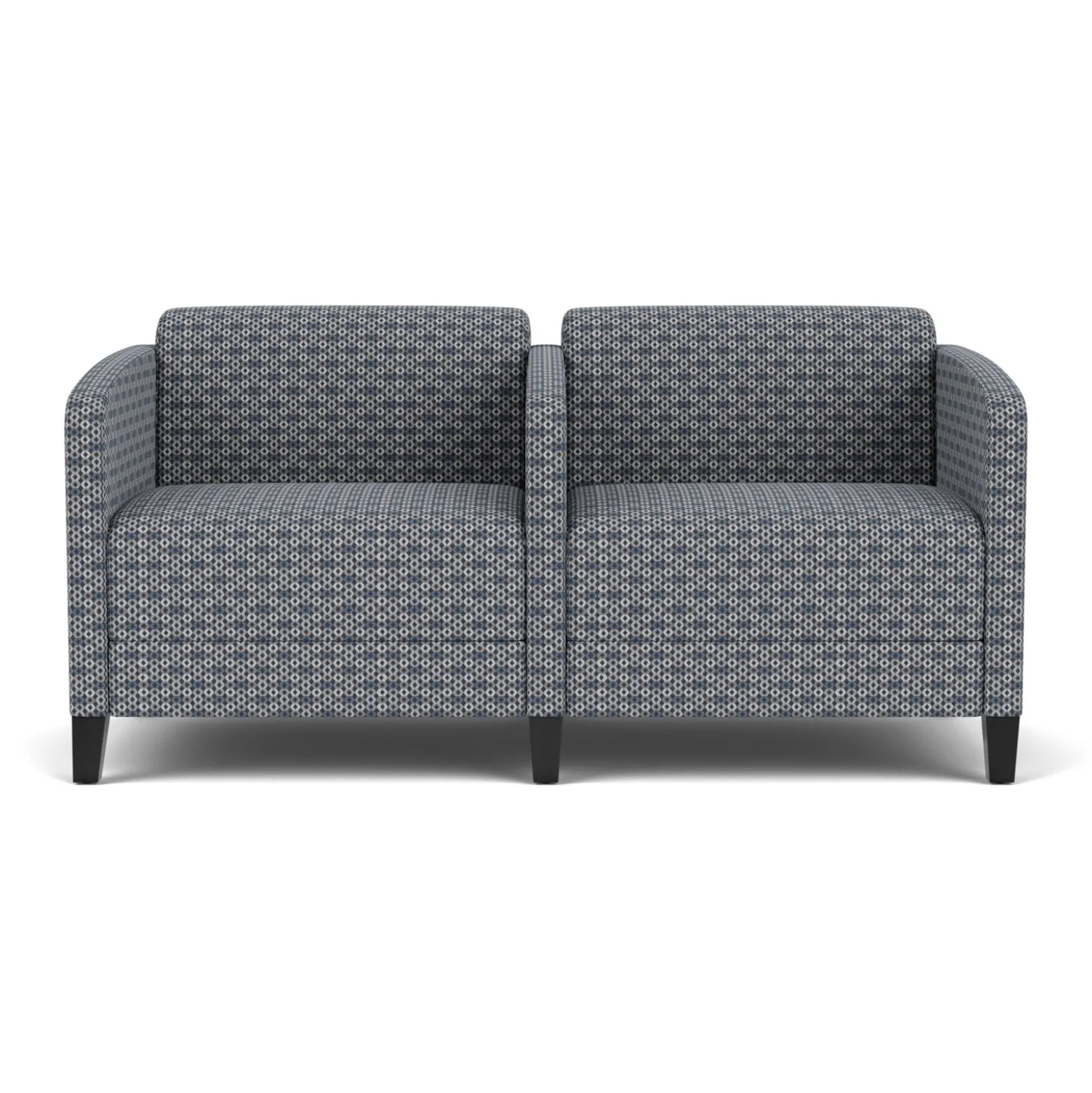 Social Two Seater with Center Arm in Premium Upholstery