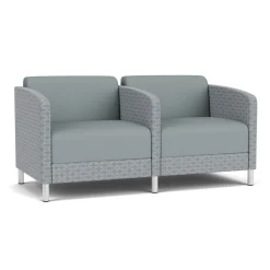 Social Two Seater with Center Arm in Premium Upholstery