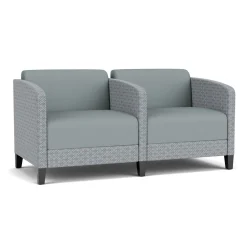 Social Two Seater with Center Arm in Premium Upholstery