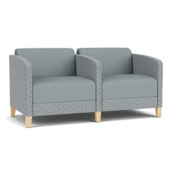 Social Two Seater with Center Arm in Premium Upholstery