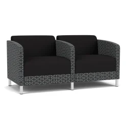 Social Two Seater with Center Arm in Premium Upholstery