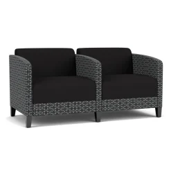Social Two Seater with Center Arm in Premium Upholstery