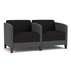 Social Two Seater with Center Arm in Premium Upholstery
