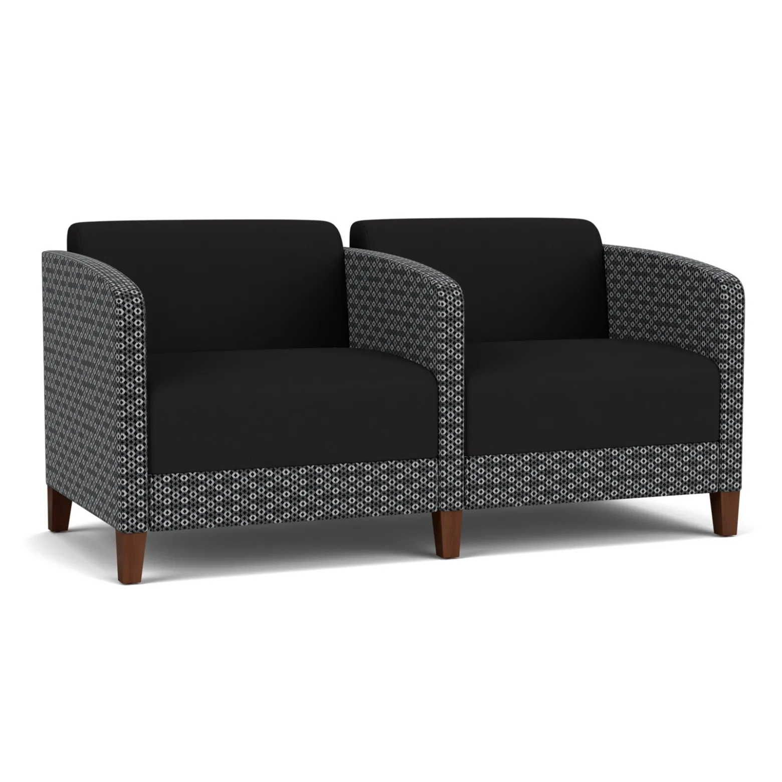 Social Two Seater with Center Arm in Premium Upholstery