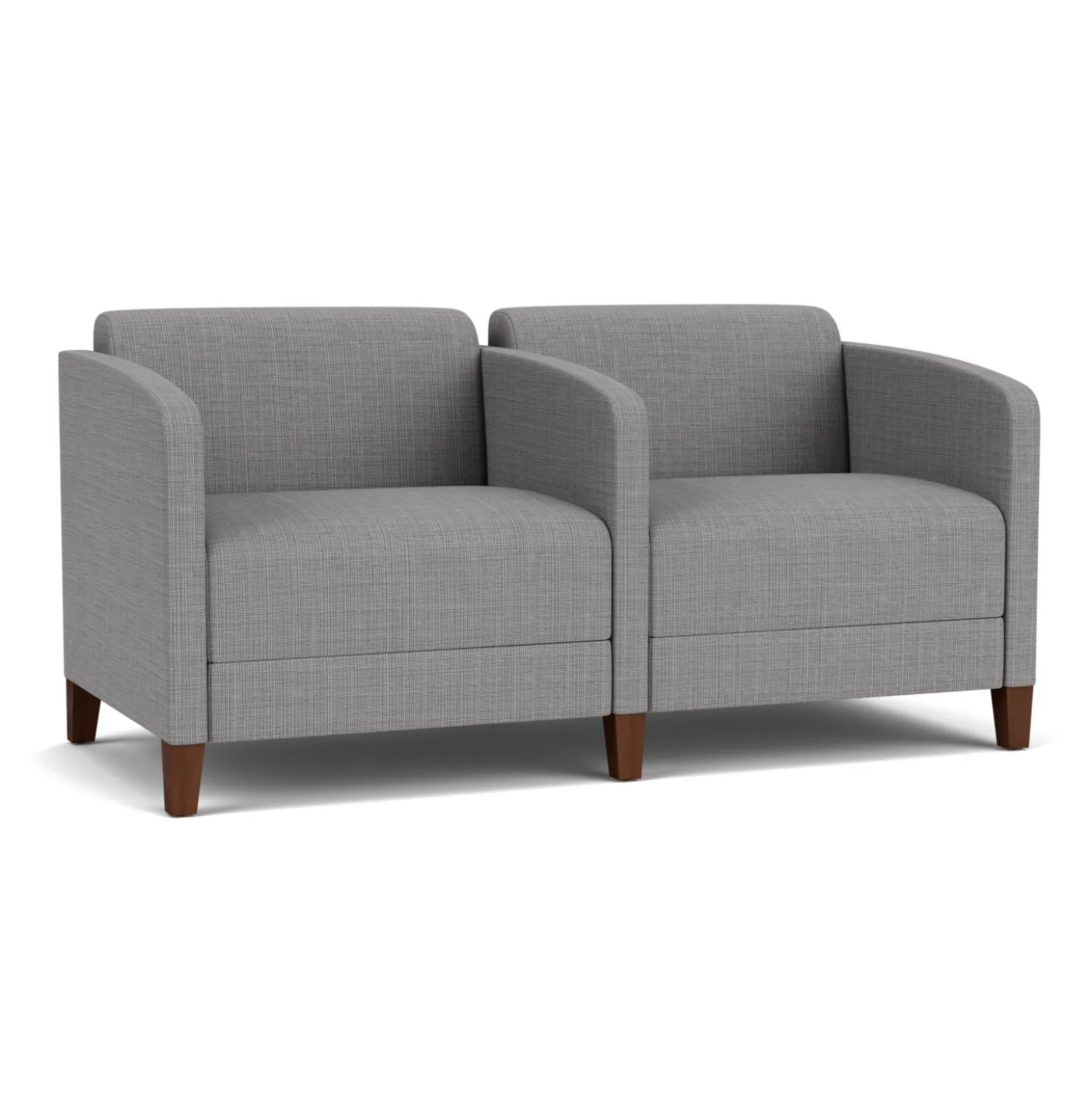 Social Two Seater with Center Arm in Premium Upholstery