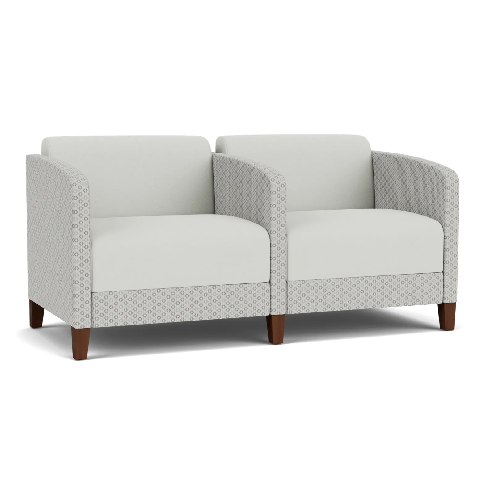 Social Two Seater with Center Arm in Premium Upholstery