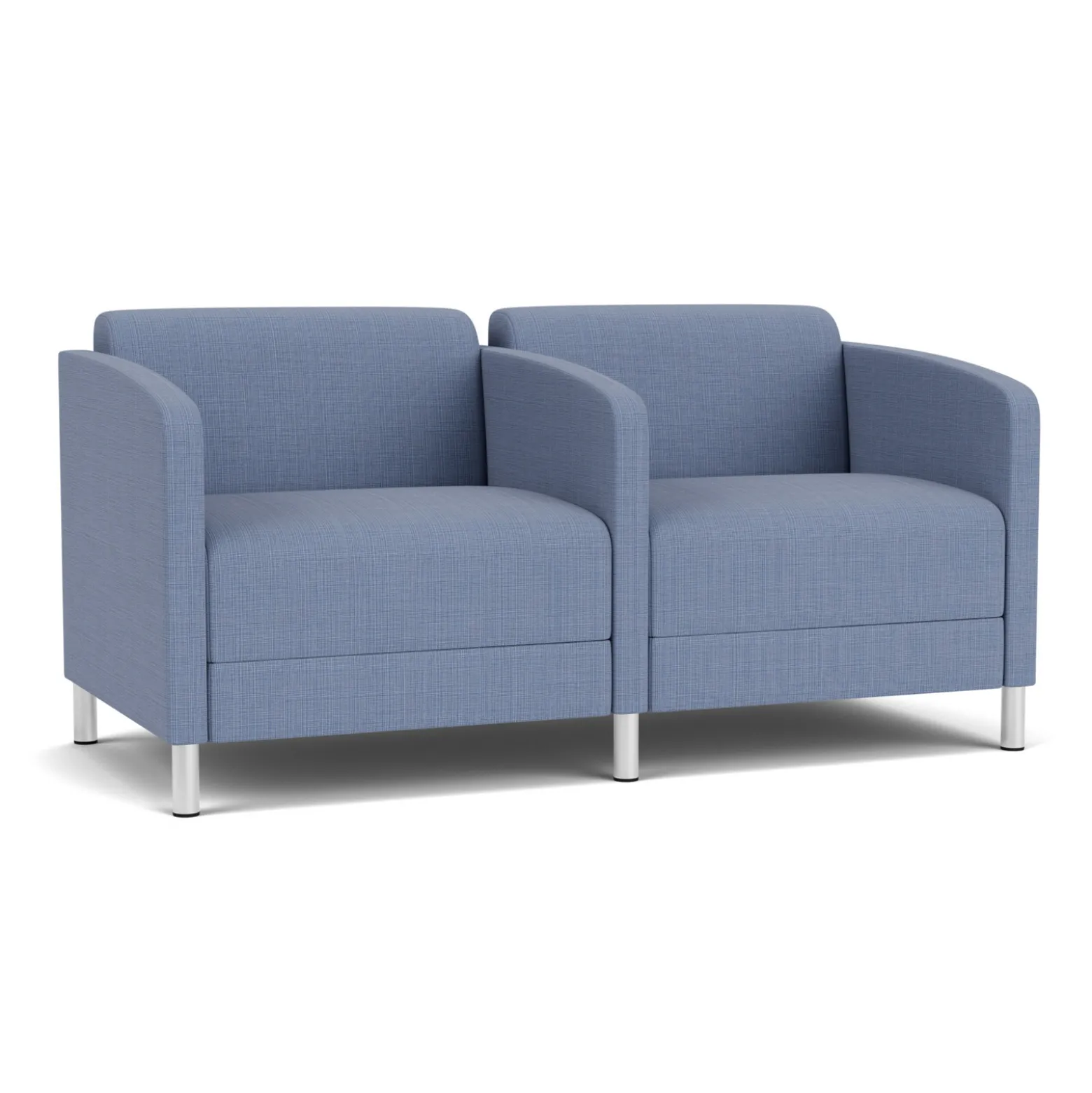 Social Two Seater with Center Arm in Premium Upholstery