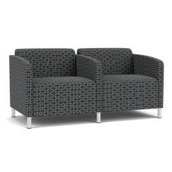Social Two Seater with Center Arm in Premium Upholstery