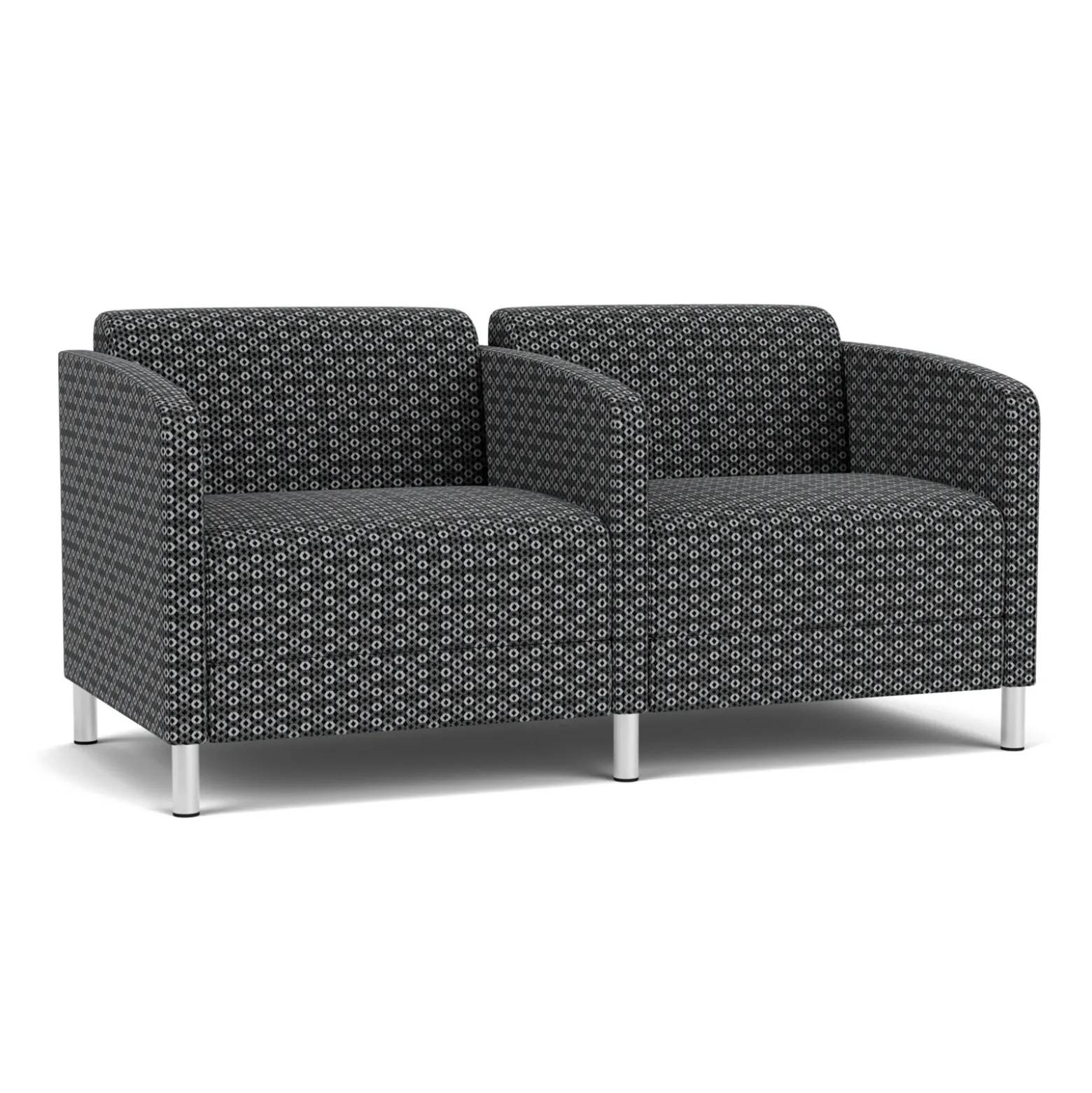 Social Two Seater with Center Arm in Premium Upholstery