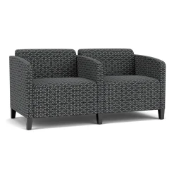 Social Two Seater with Center Arm in Premium Upholstery
