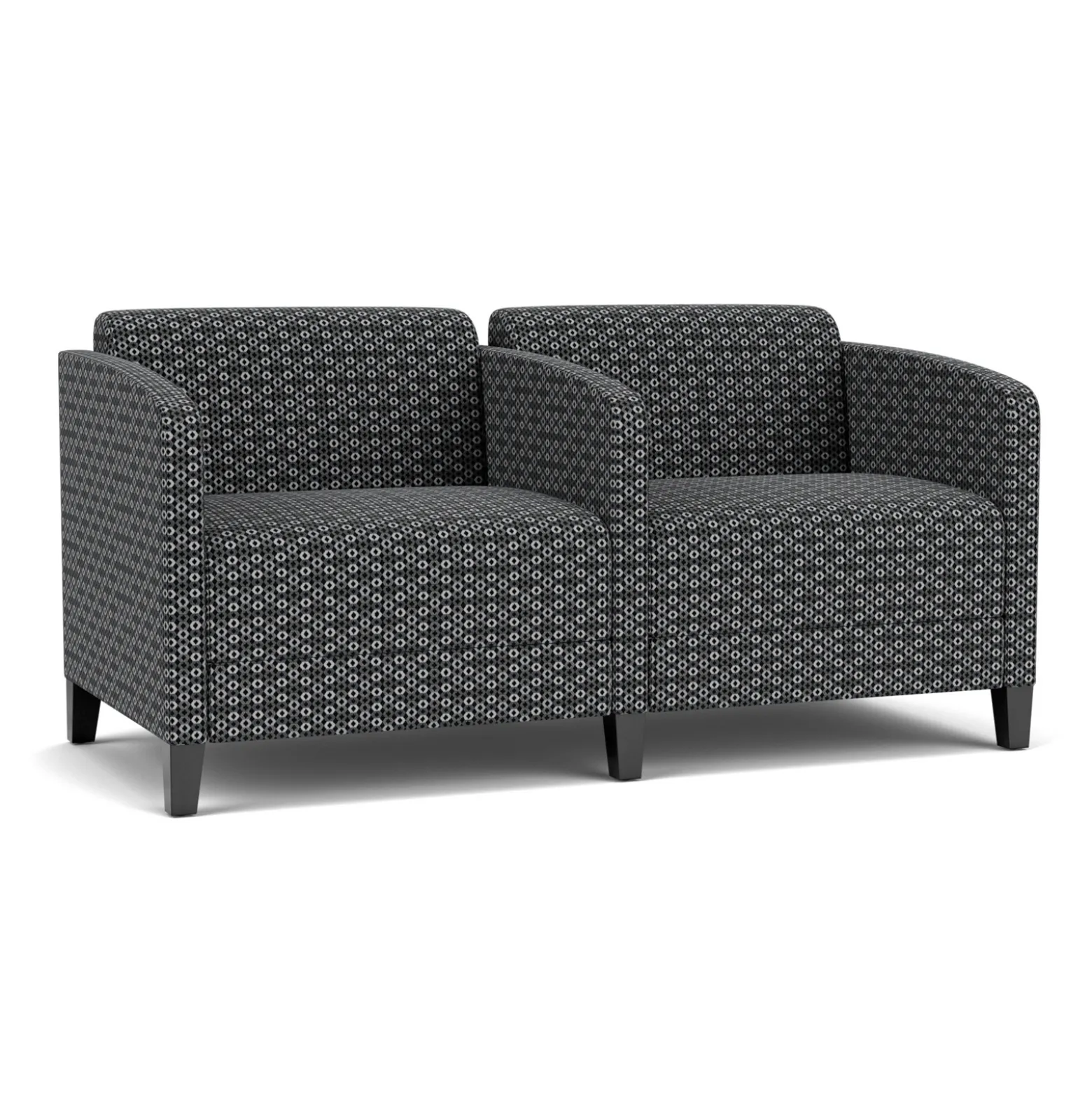 Social Two Seater with Center Arm in Premium Upholstery