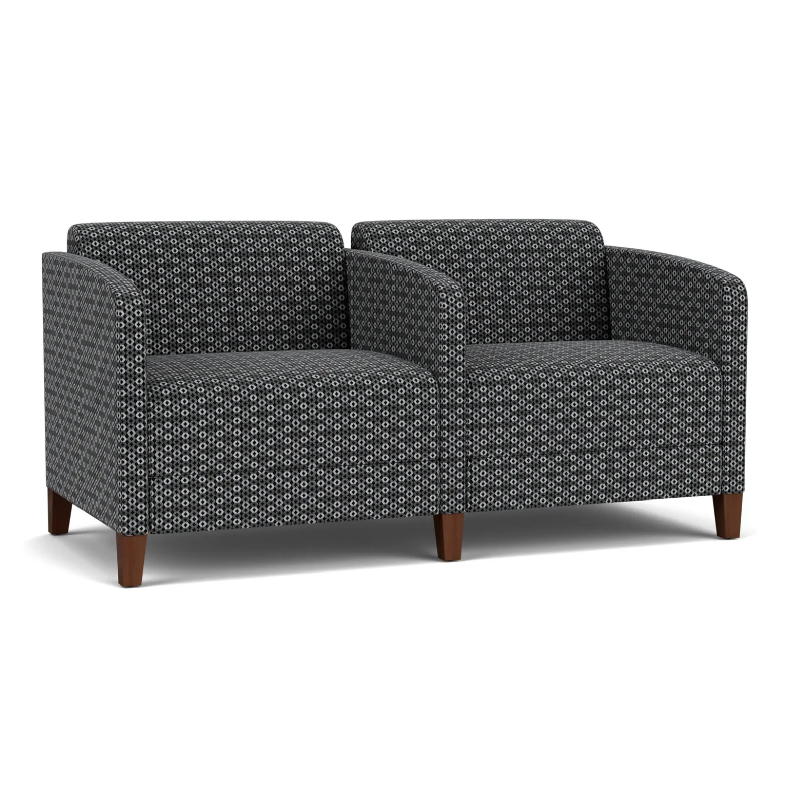 Social Two Seater with Center Arm in Premium Upholstery