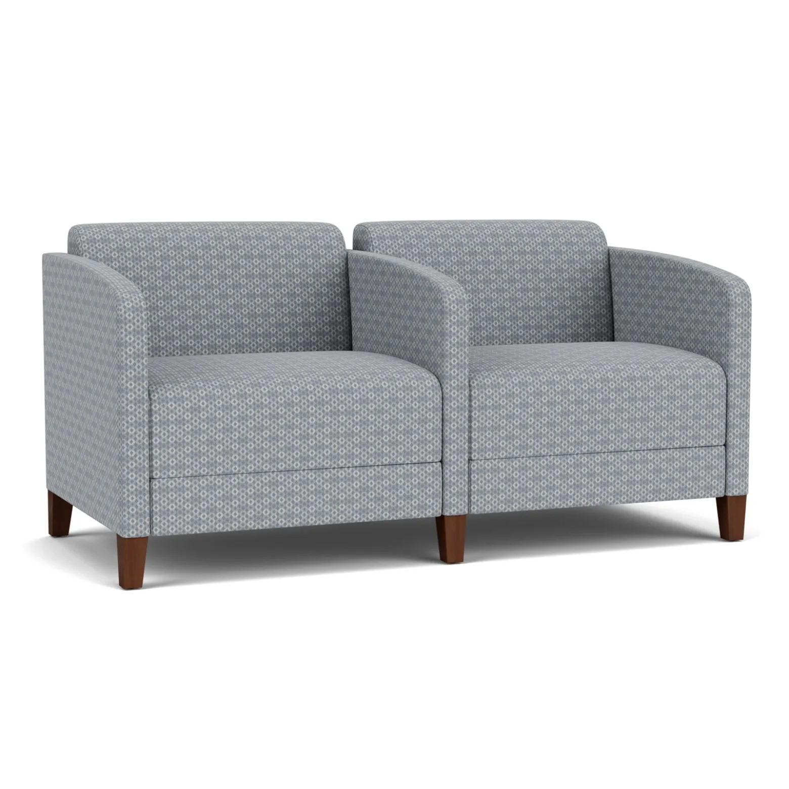 Social Two Seater with Center Arm in Premium Upholstery